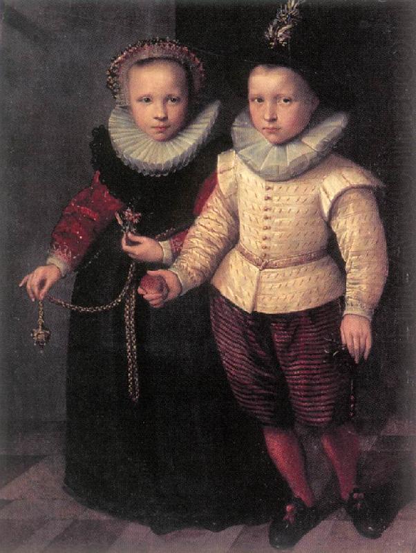KETEL, Cornelis Double Portrait of a Brother and Sister sg china oil painting image